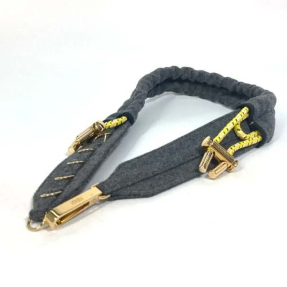 UNUSED FENDI 8C0627 belt felt gray